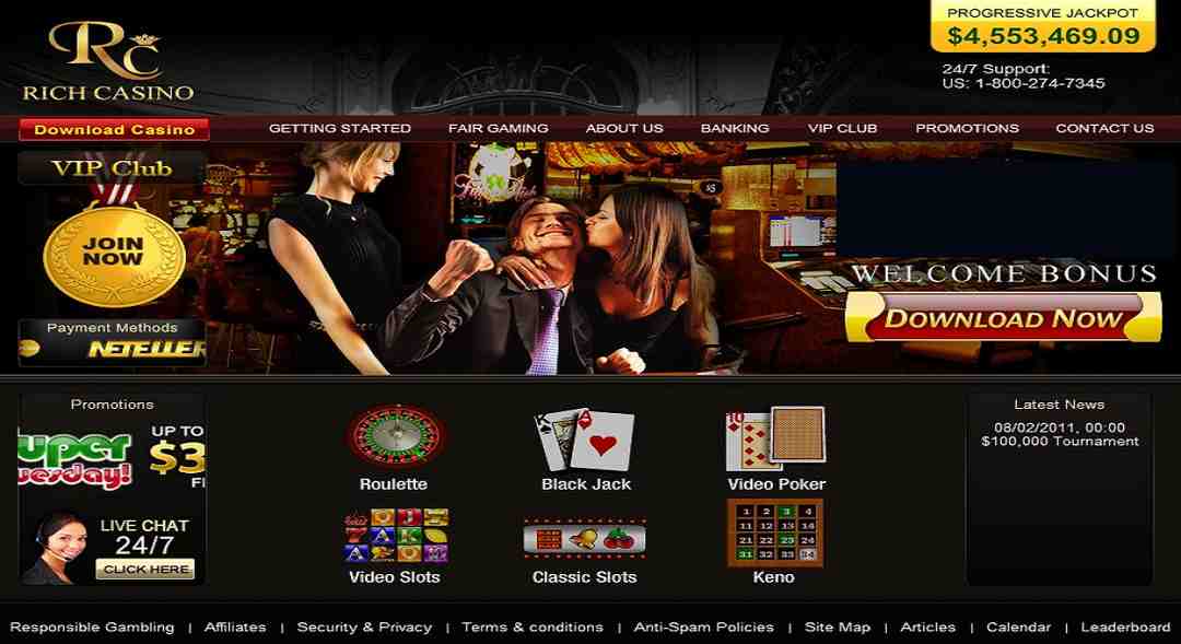 Hãy điểm qua những hình thức chơi tiêu biểu tại Rich Casino.