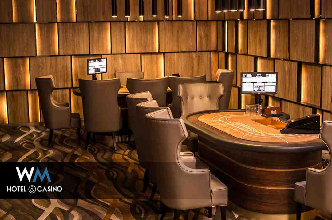 Sảnh sòng bạc sang trọng trong WM Hotel & Casino 